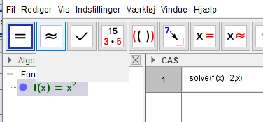 Geogebra screenshot